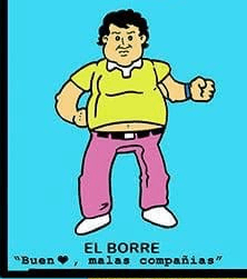 Ilustración de El Borre en el póster