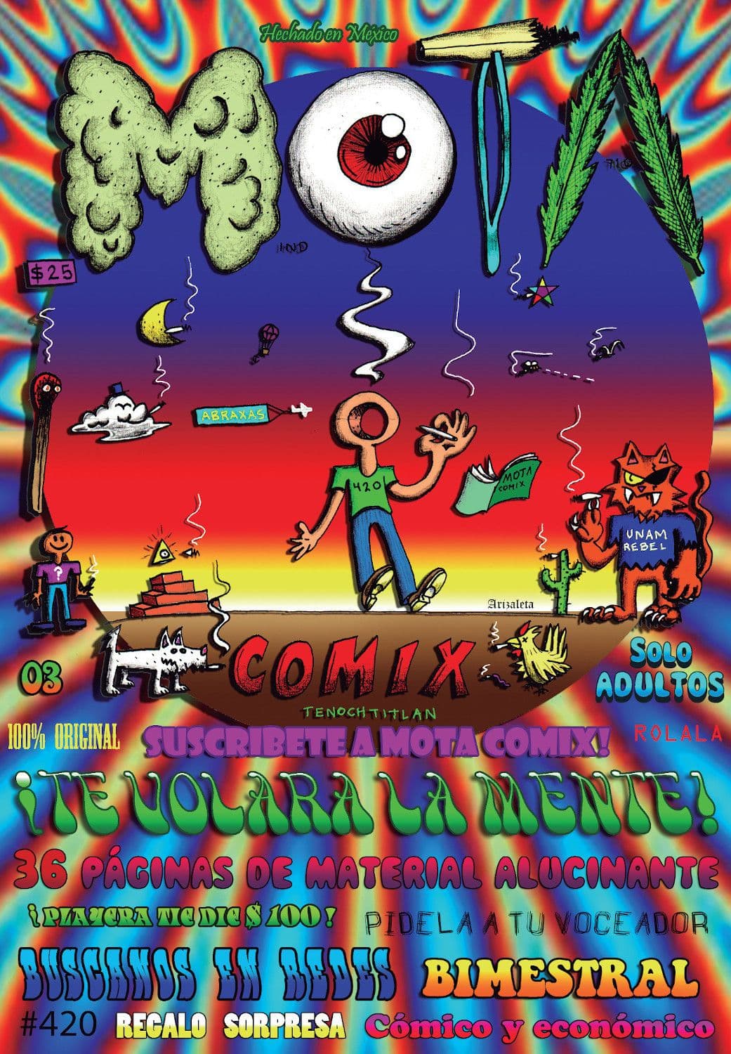 Contratapa de MOTA comix #03