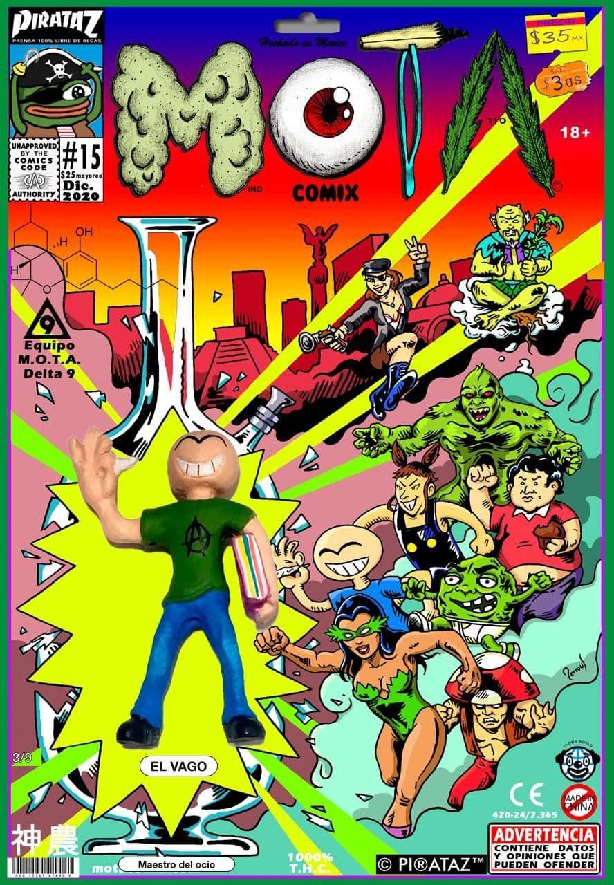 Art toy de El Vago en su blister