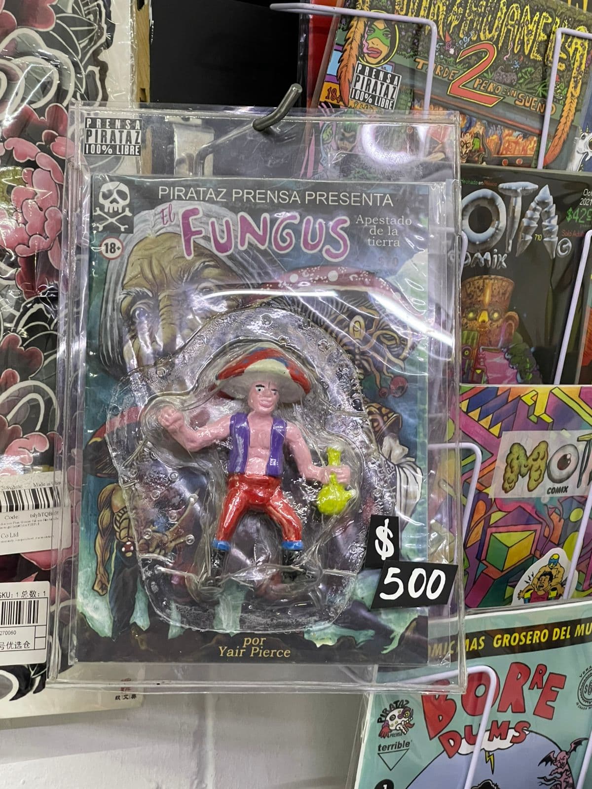Art toy de Fungus, foto en tienda